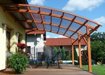 Навес для террасы из поликарбоната