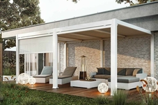 Навес для террасы 530x360 см цвет белый